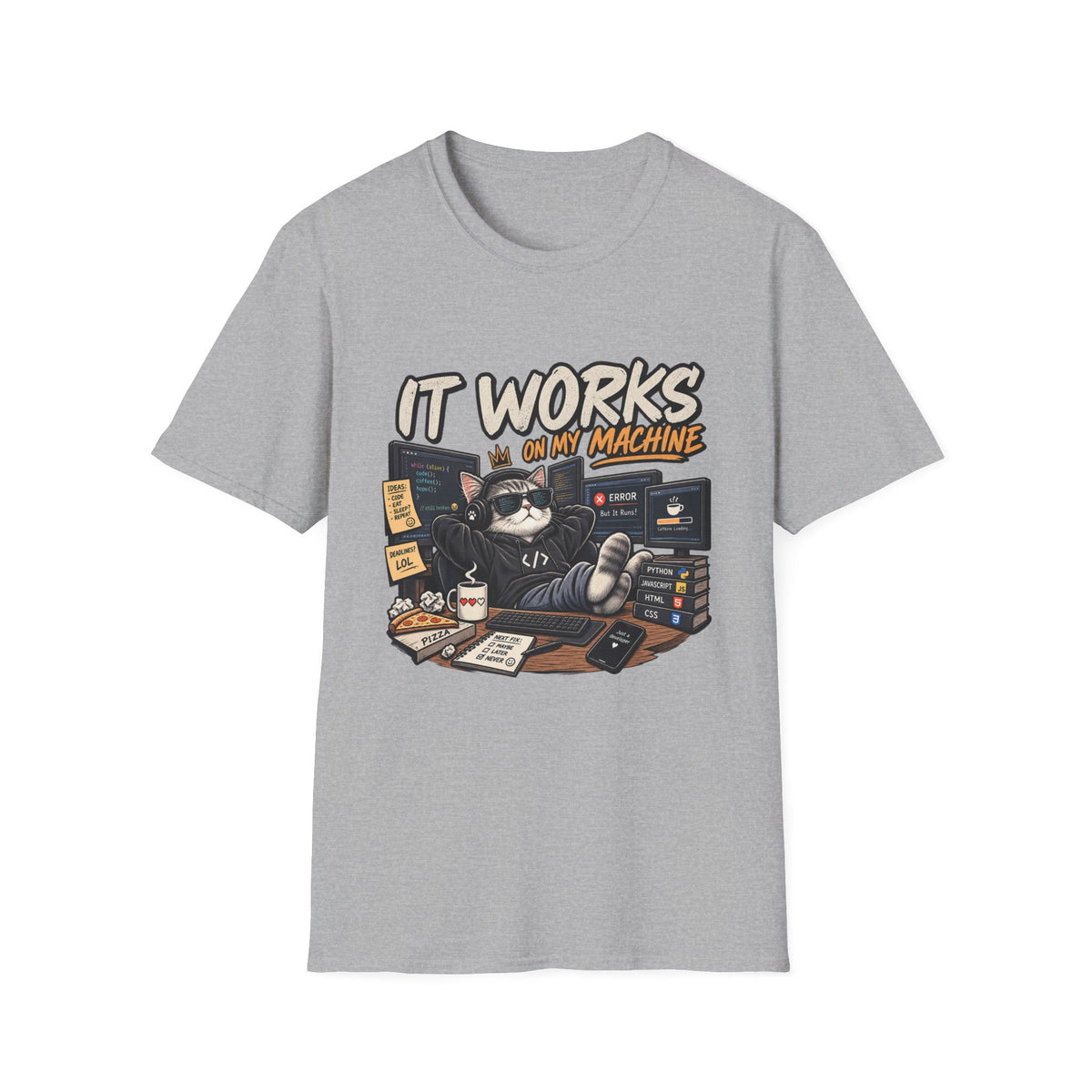 It Works on My Machine Cat T-Shirt