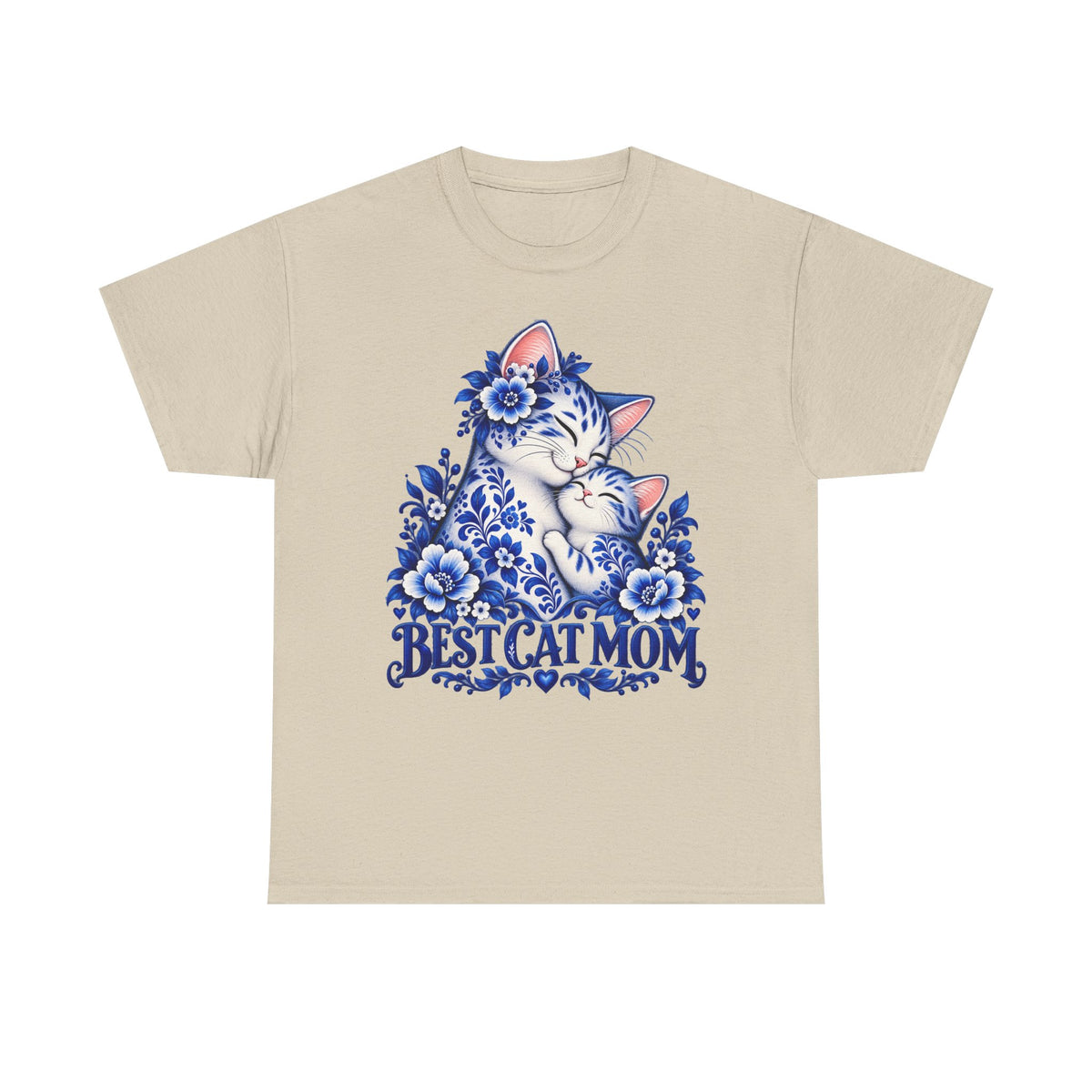 Best Cat Mom Floral T-Shirt