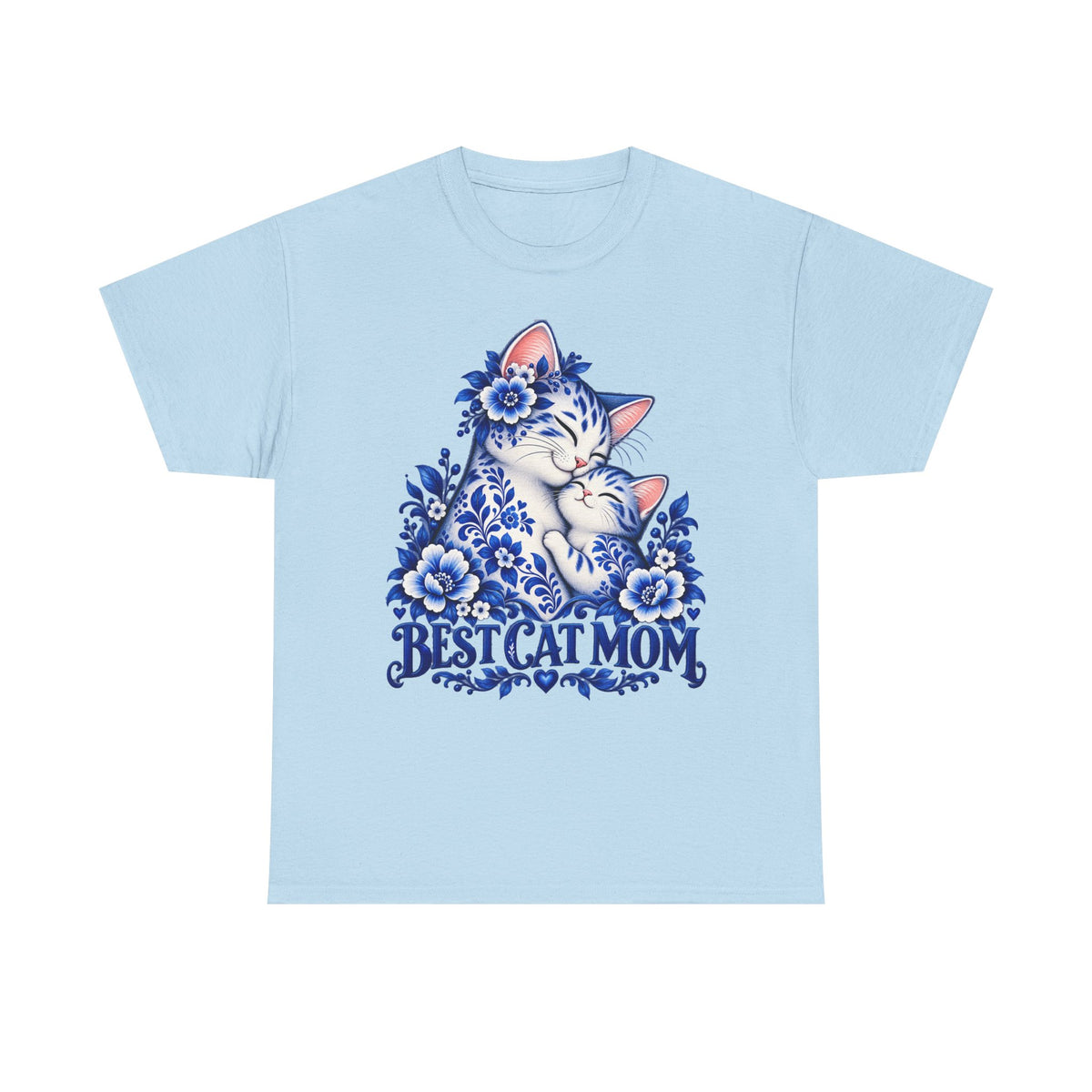 Best Cat Mom Floral T-Shirt