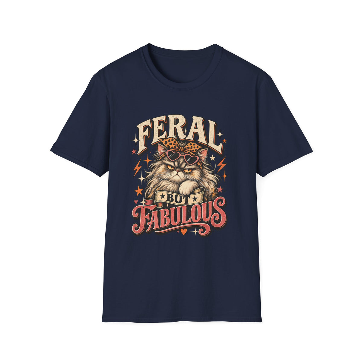 Feral But Fabulous Cat T-Shirt