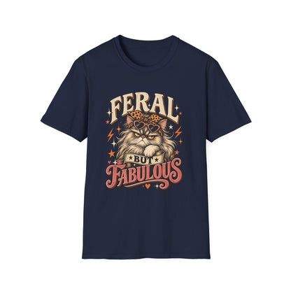 Feral But Fabulous Cat T-Shirt