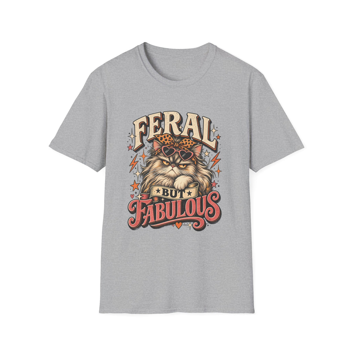 Feral But Fabulous Cat T-Shirt