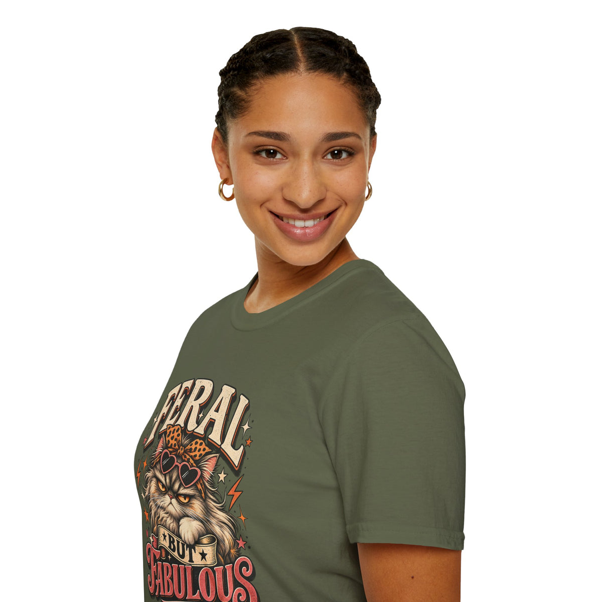 Feral But Fabulous Cat T-Shirt