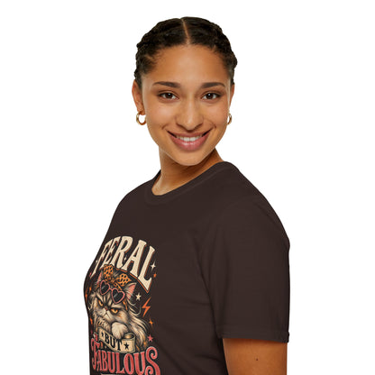 Feral But Fabulous Cat T-Shirt