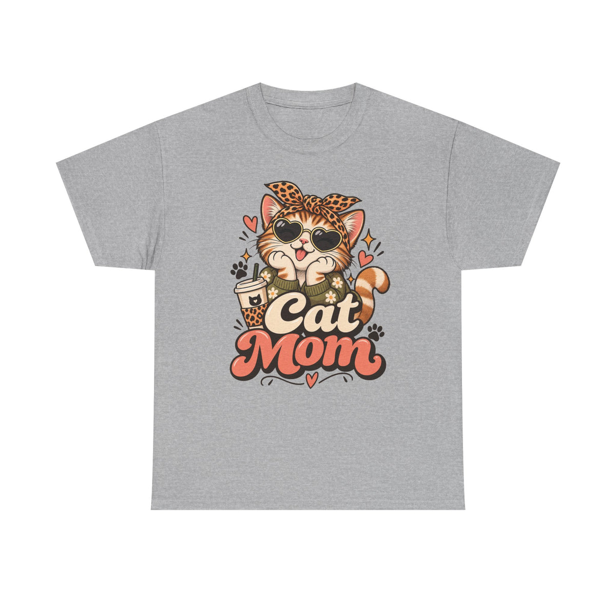 Cat Mom Orange Tabby T-Shirt