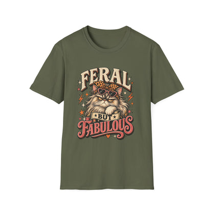 Feral But Fabulous Cat T-Shirt