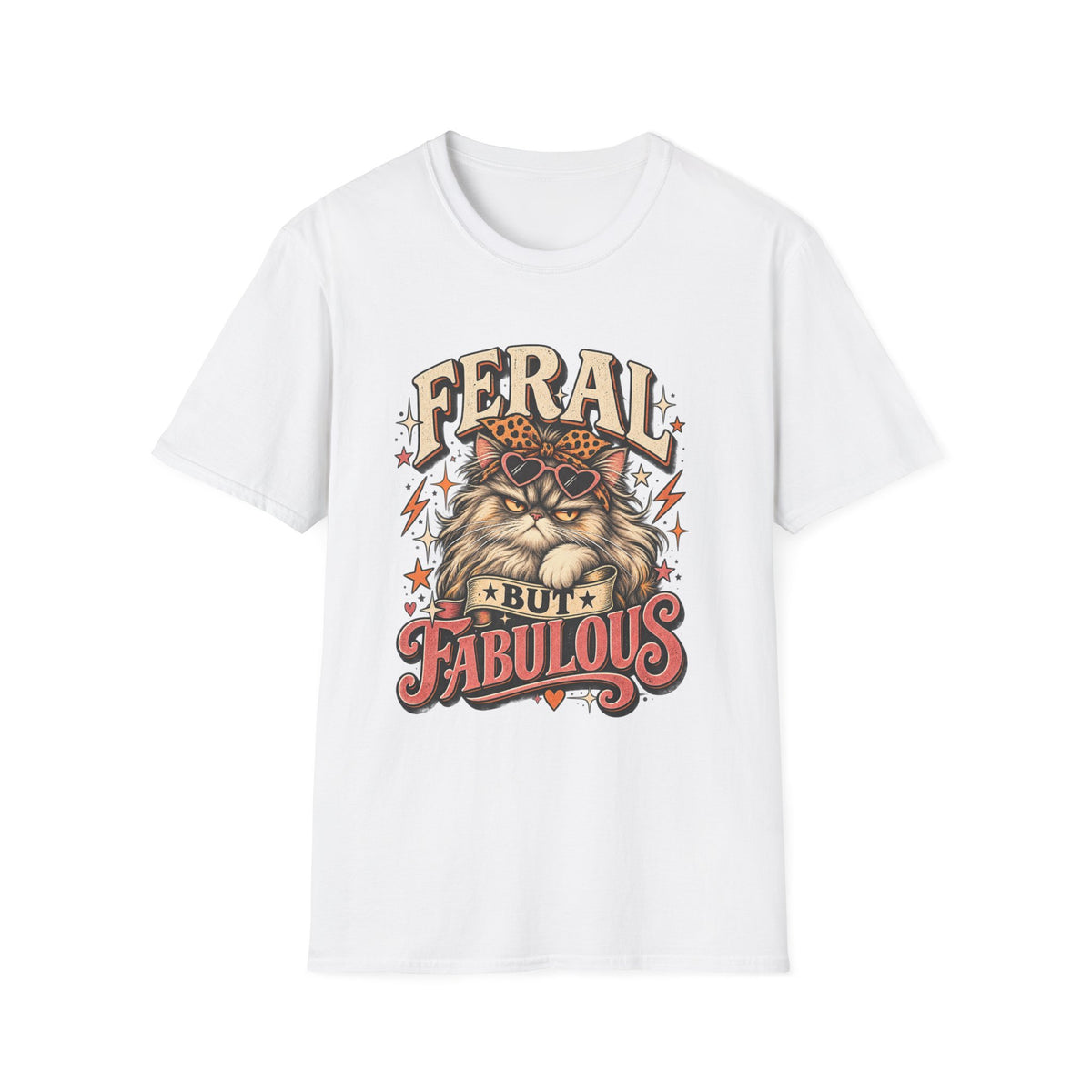 Feral But Fabulous Cat T-Shirt