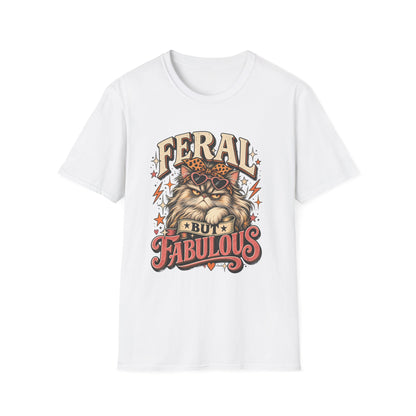 Feral But Fabulous Cat T-Shirt