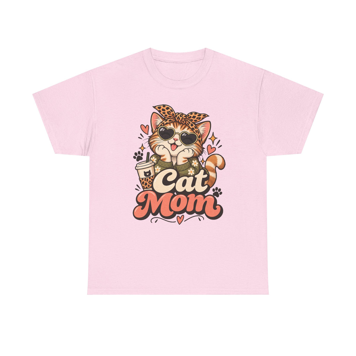 Cat Mom Orange Tabby T-Shirt
