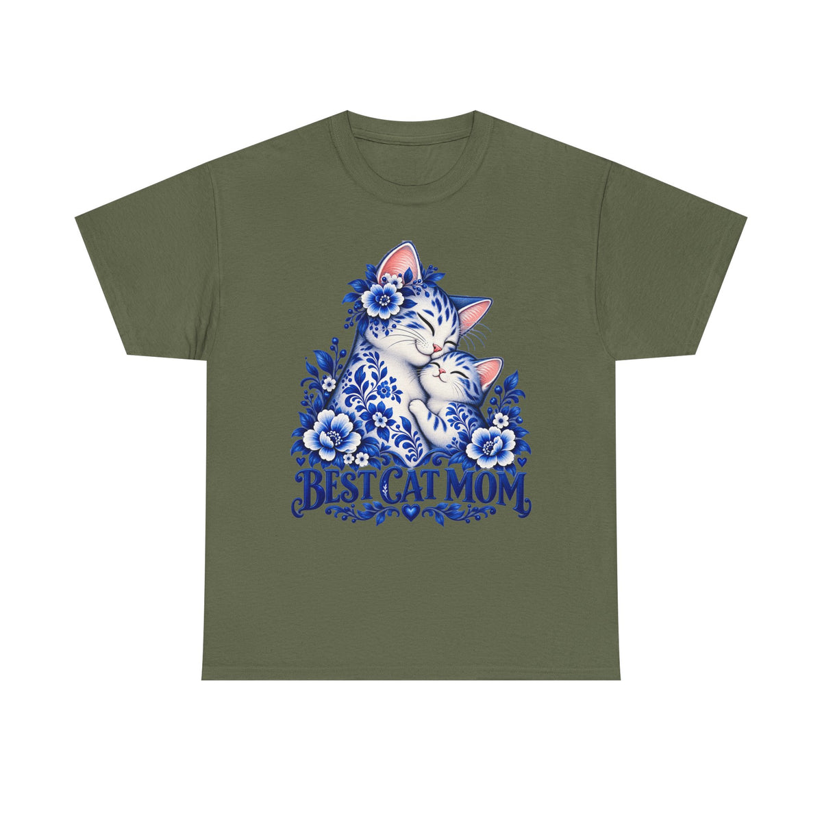 Best Cat Mom Floral T-Shirt