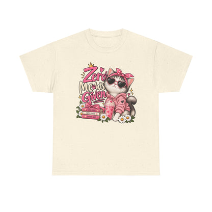 Zero Meows Given Cat T-Shirt