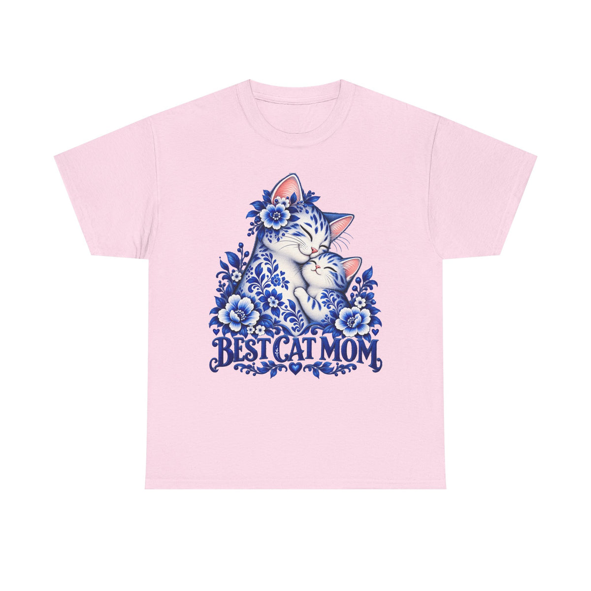 Best Cat Mom Floral T-Shirt