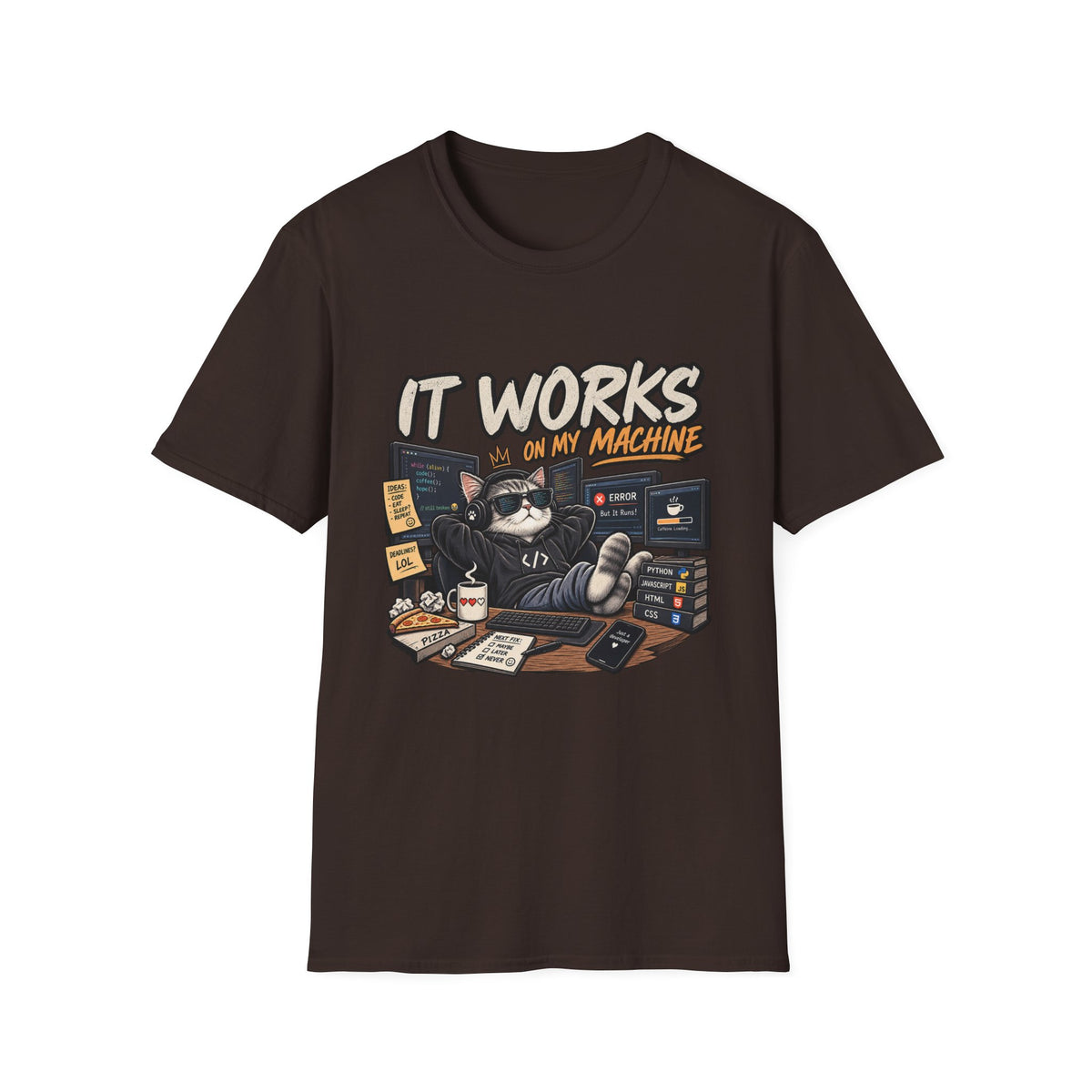 It Works on My Machine Cat T-Shirt