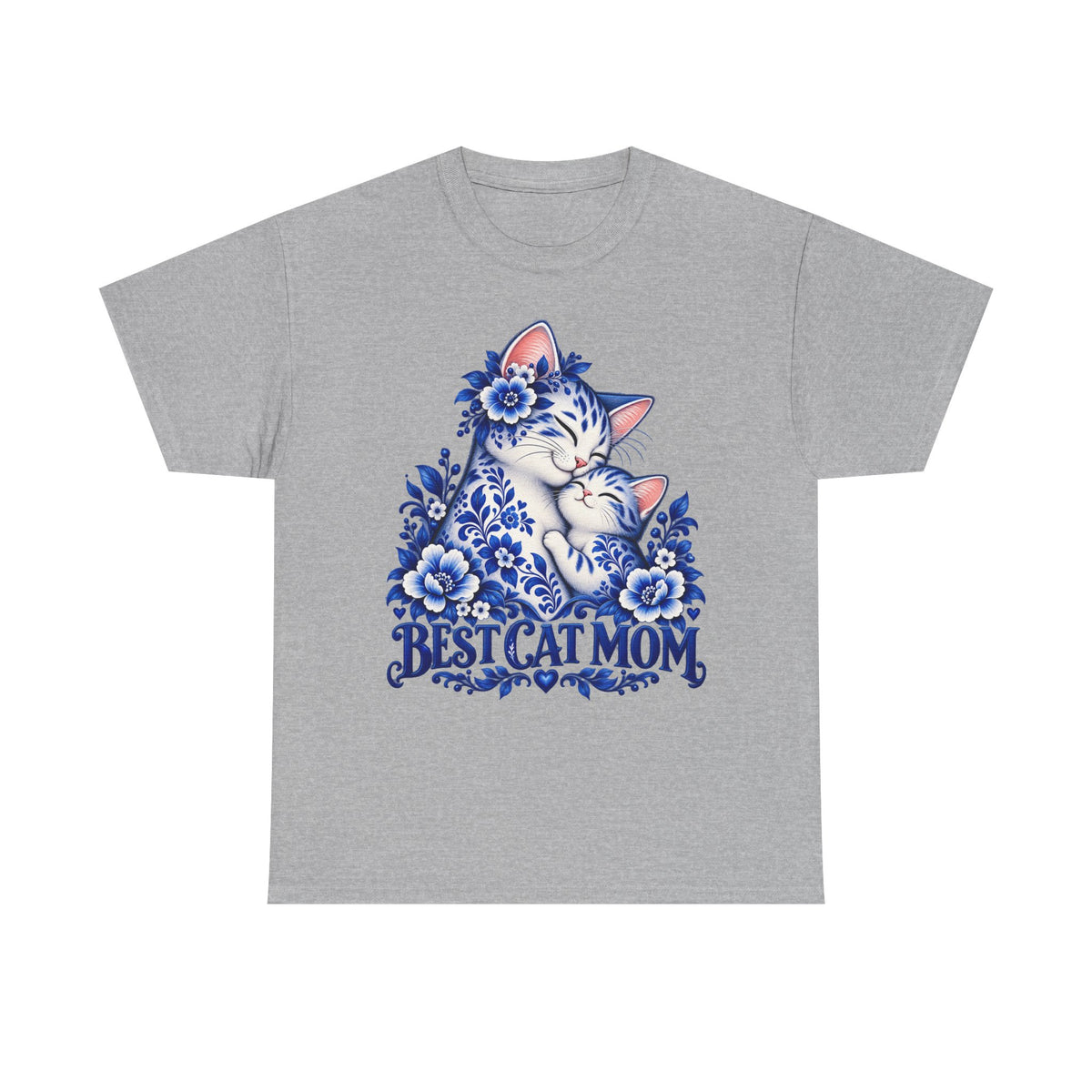 Best Cat Mom Floral T-Shirt