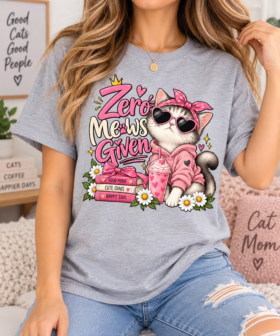 Zero Meows Given Cat T-Shirt