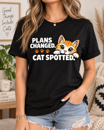 Plans Changed, Cat Spotted T-Shirt