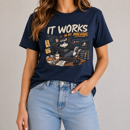 It Works on My Machine Cat T-Shirt