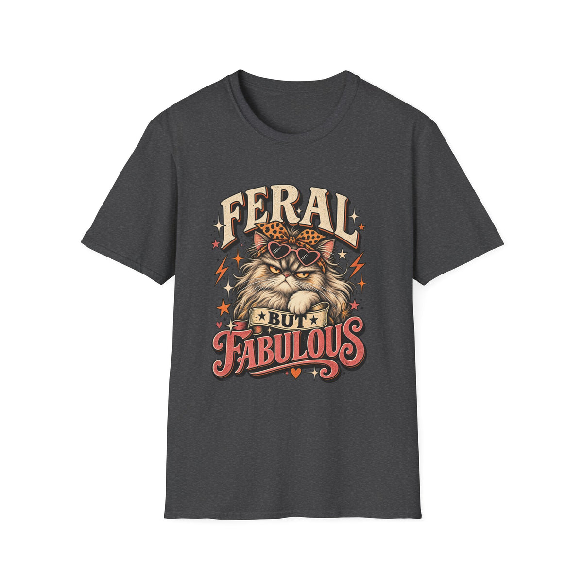 Feral But Fabulous Cat T-Shirt