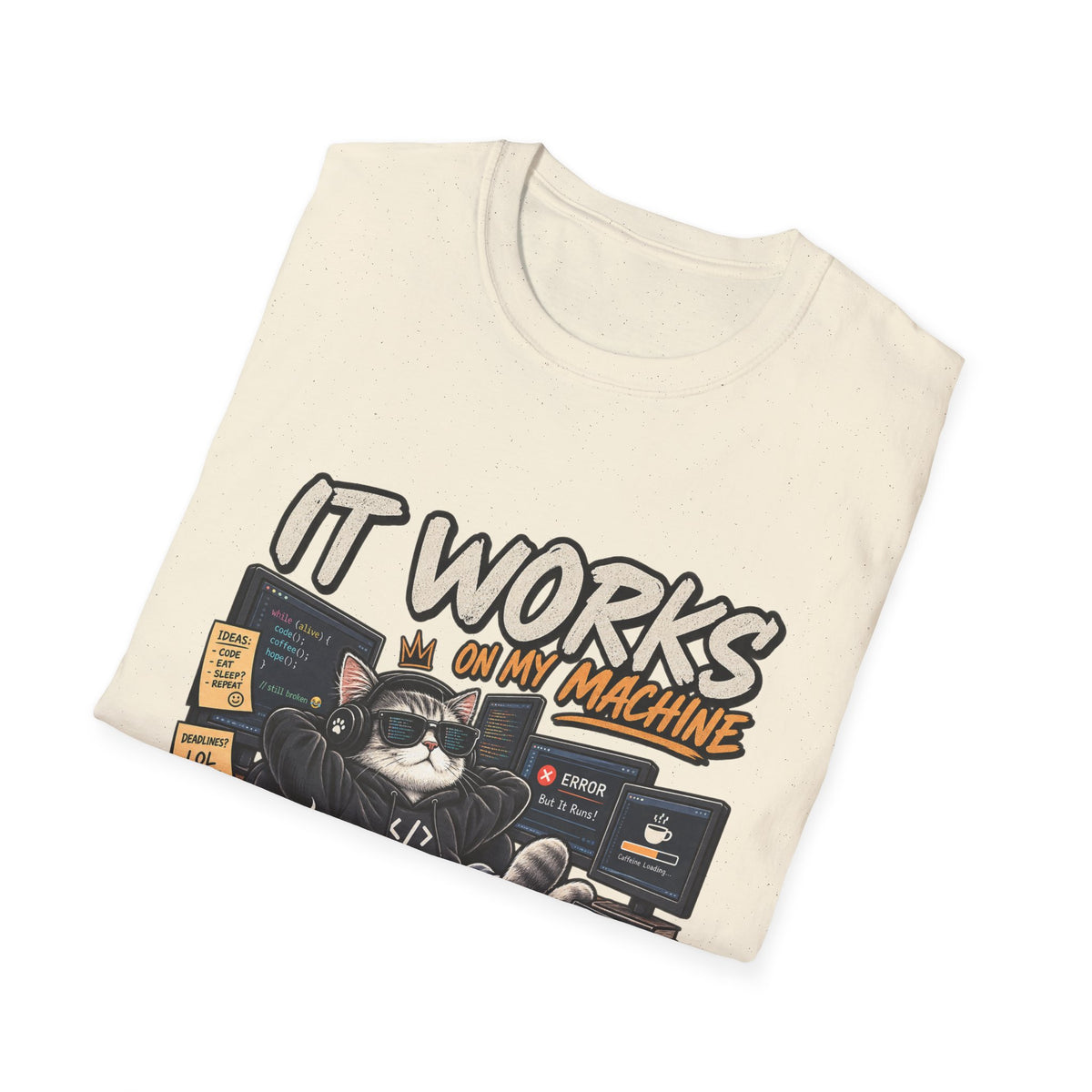 It Works on My Machine Cat T-Shirt