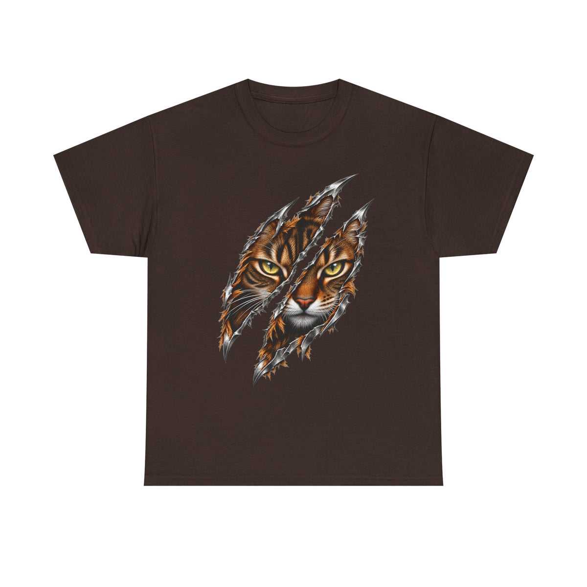 Fierce Tabby Grunge Cat T-Shirt