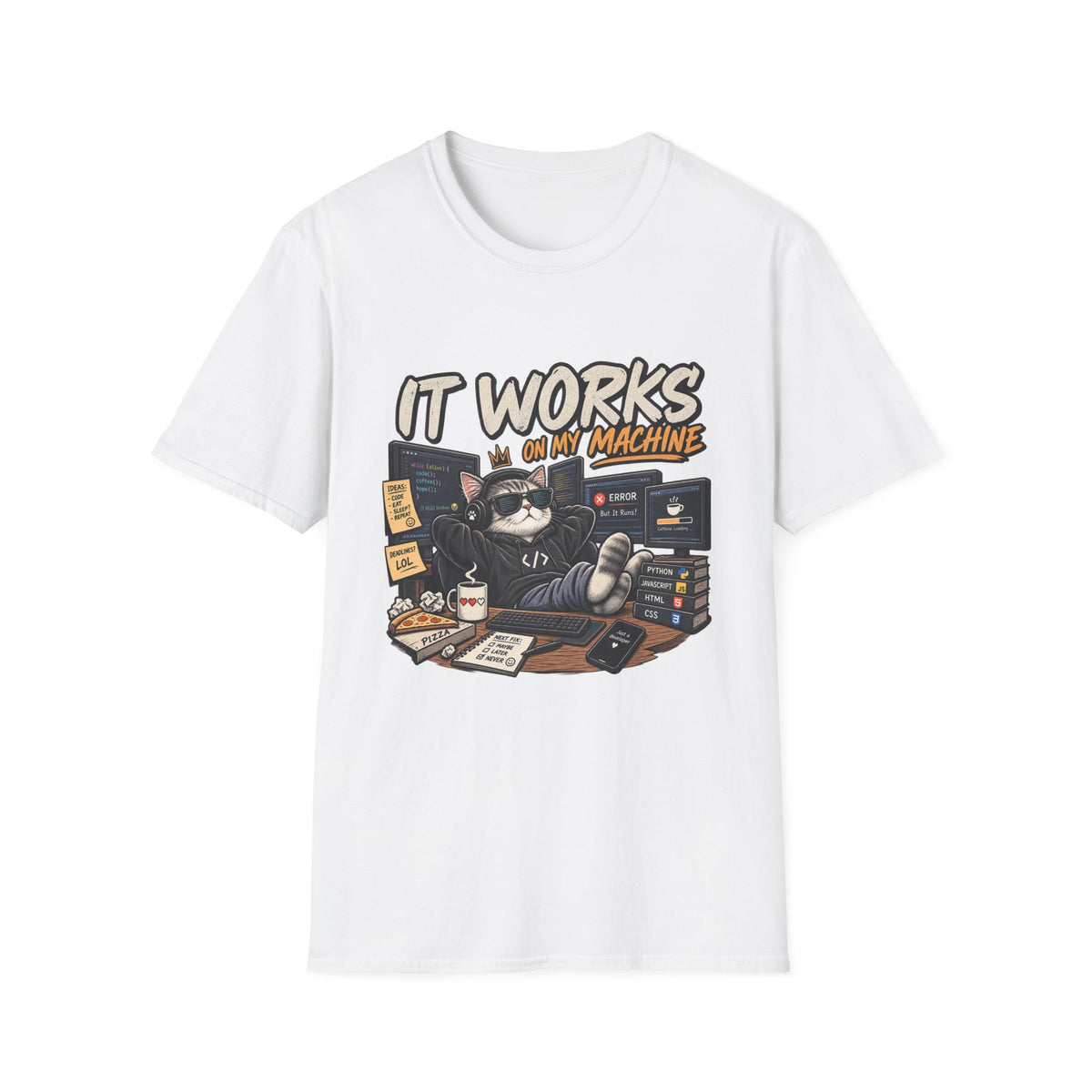 It Works on My Machine Cat T-Shirt