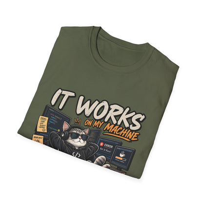 It Works on My Machine Cat T-Shirt