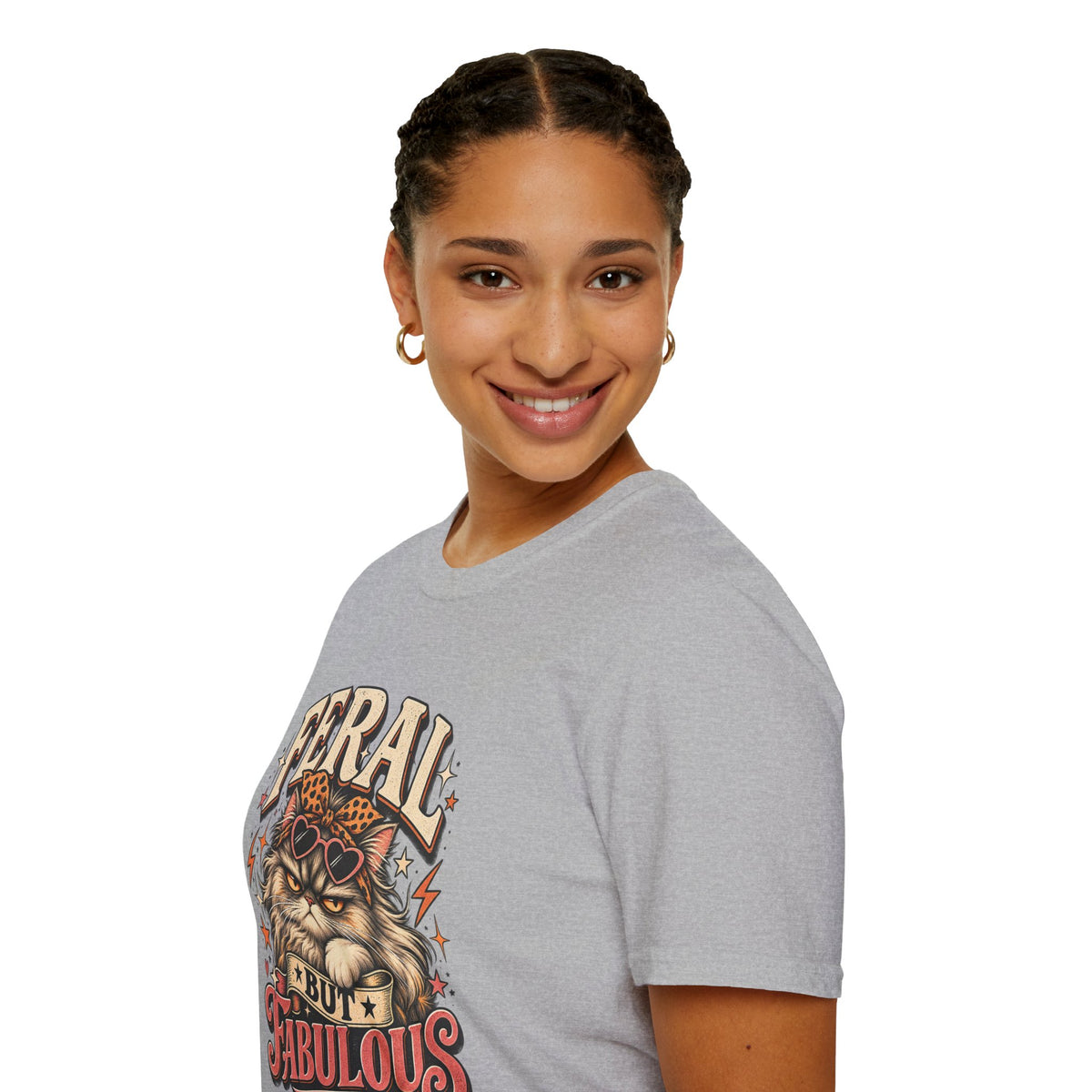 Feral But Fabulous Cat T-Shirt
