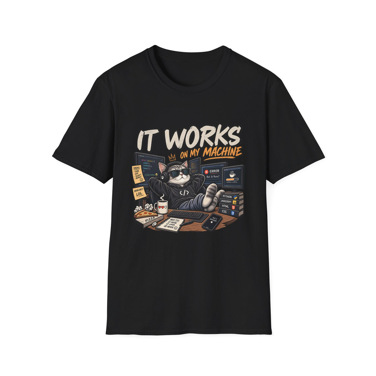 It Works on My Machine Cat T-Shirt