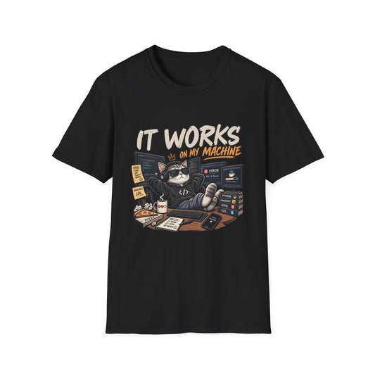 It Works on My Machine Cat T-Shirt