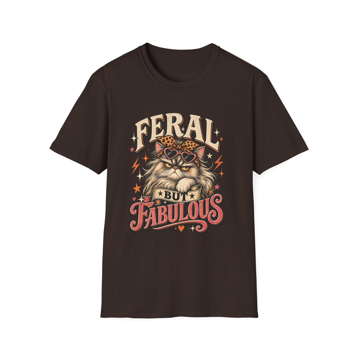 Feral But Fabulous Cat T-Shirt