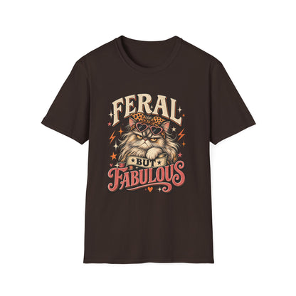 Feral But Fabulous Cat T-Shirt