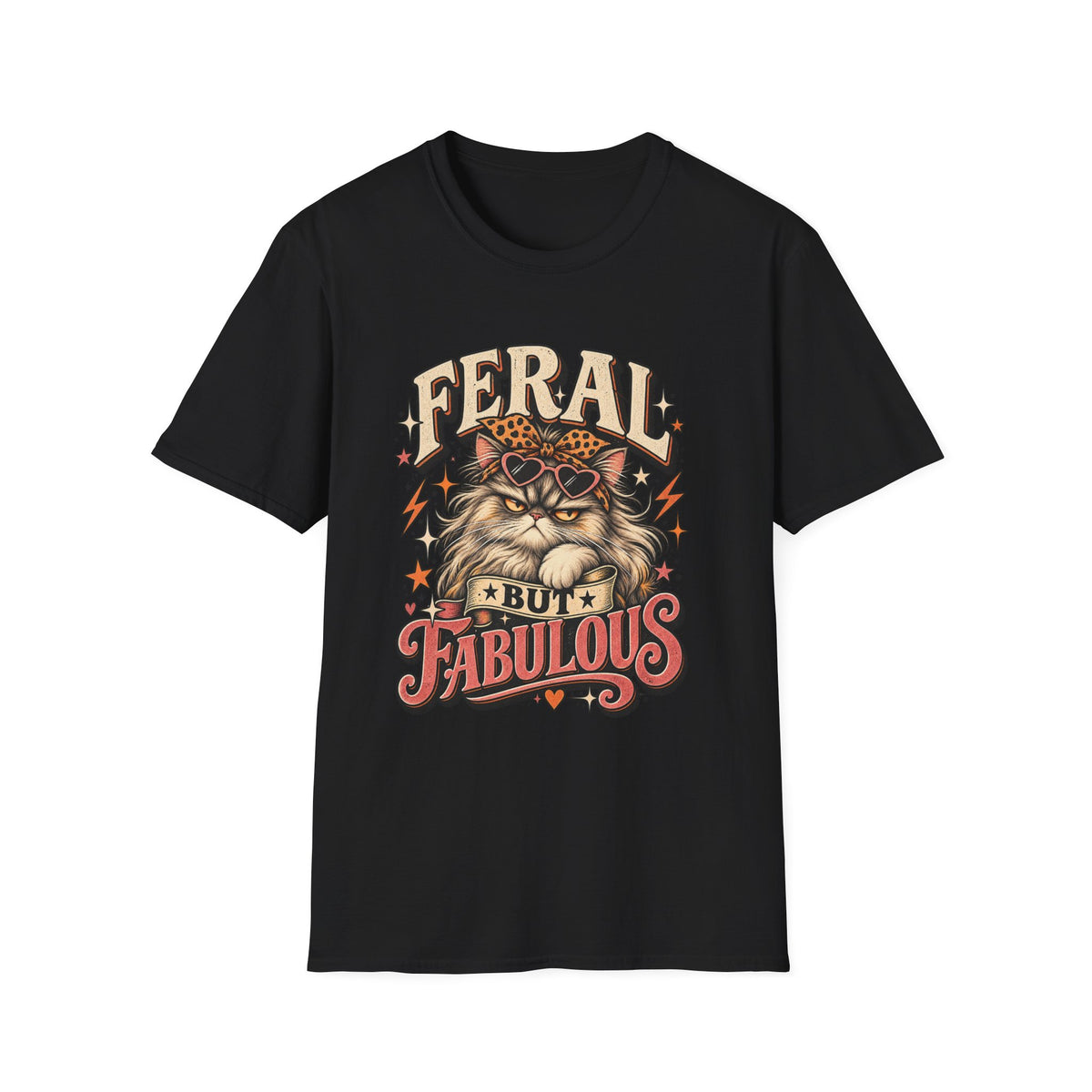 Feral But Fabulous Cat T-Shirt