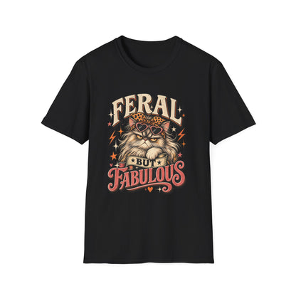 Feral But Fabulous Cat T-Shirt
